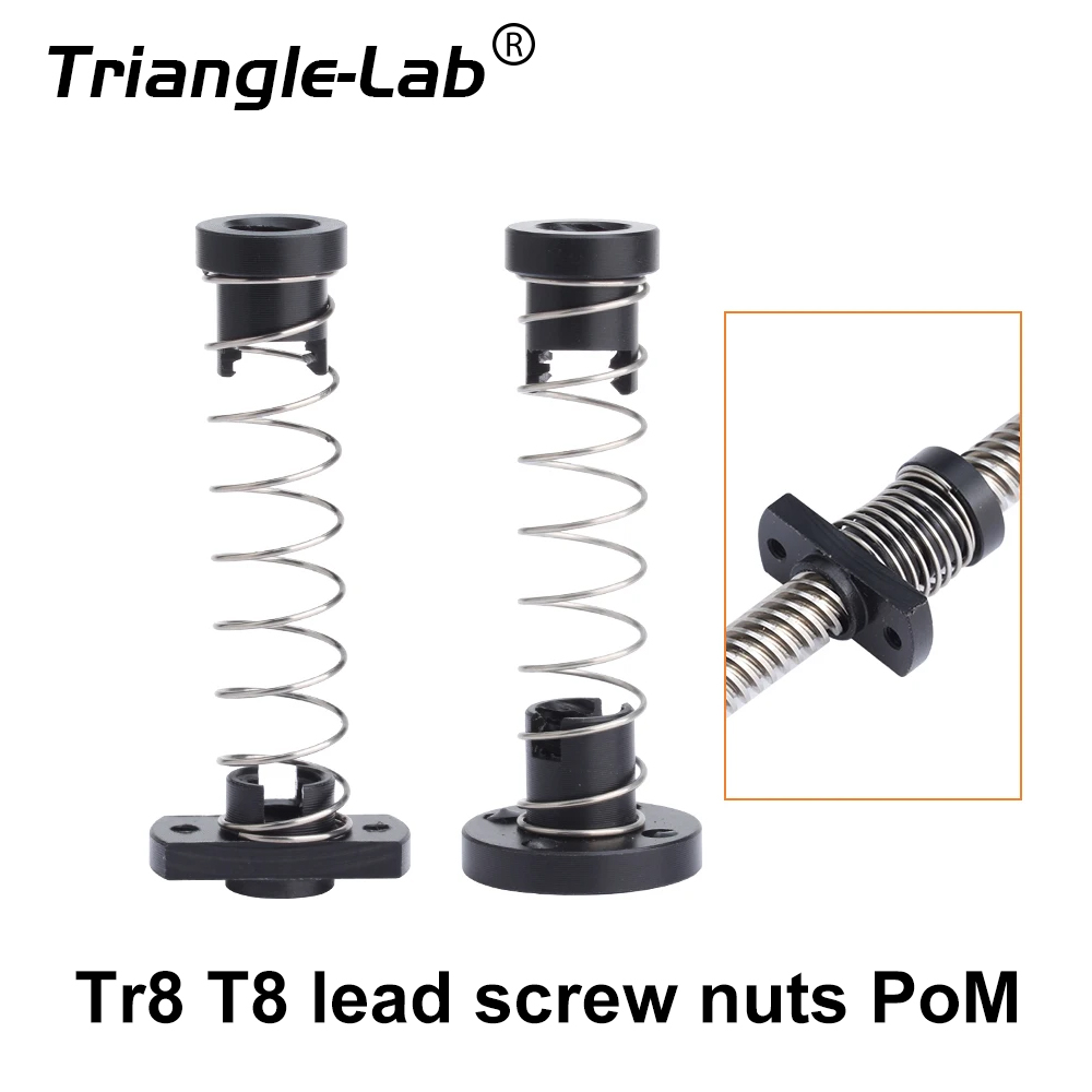 Creality Printer K1 - Trianglelab Tr8 T8 リードスクリューナット POM アンチバックラッシュナット