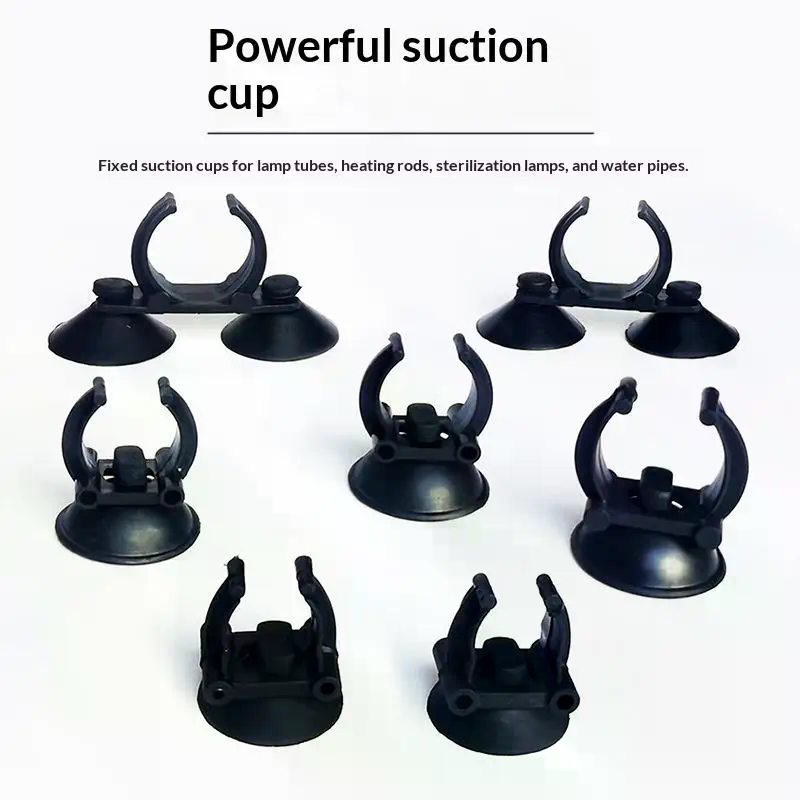 Plastic Pipe Clip - 5個入り水槽用ランプ固定吸盤、吸着式加熱棒、吸盤式酸素チューブ、吸盤式水道管クランプクリップ