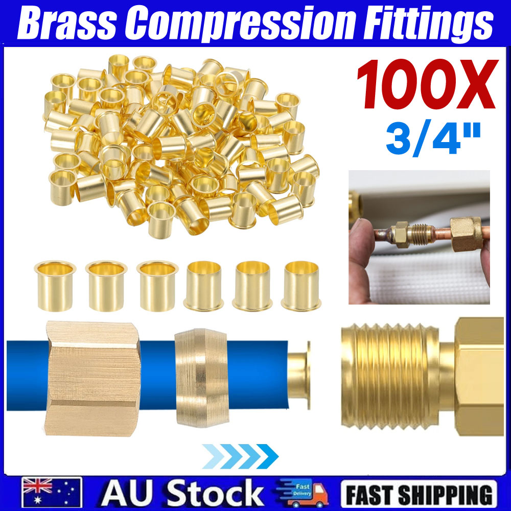コネクタインサート真鍮高品質パイプ圧縮インサート真鍮圧縮継手 - Compression Fitting Brass のレビューと価格