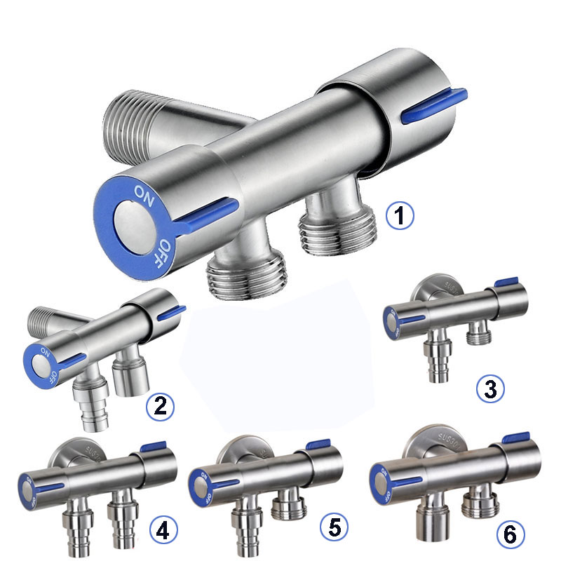 G1/2 304 ステンレス鋼バルブ 1 つの入口と 2 つ - Toilet Fill Valve のレビューと価格